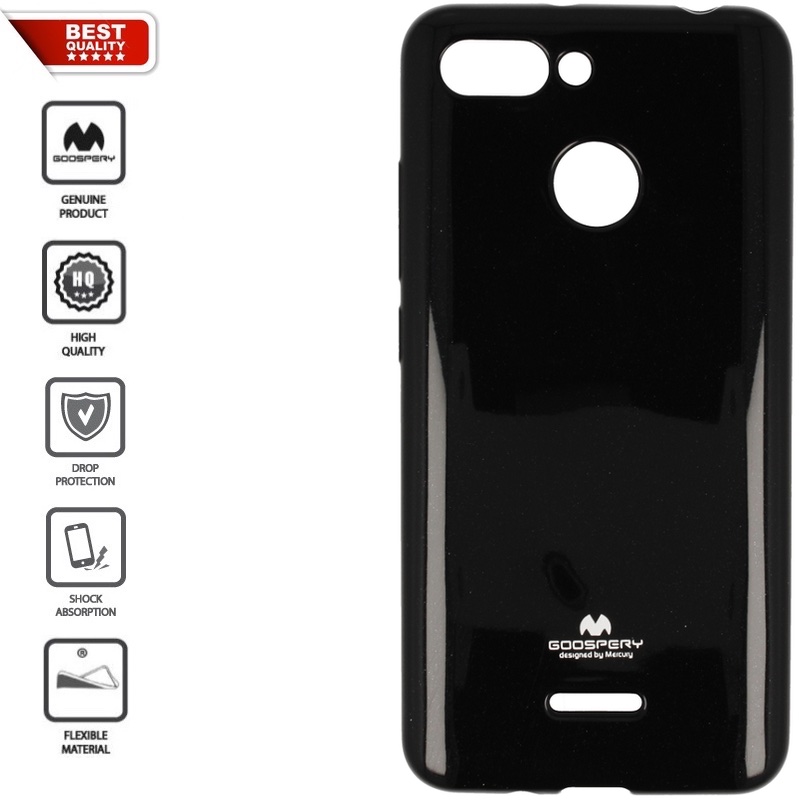 Juodas goospery guminis 1.5 mm.storio dėklas (REDMI 6) Juodas goospery guminis 1.5 mm.storio dėklas (REDMI 6)
